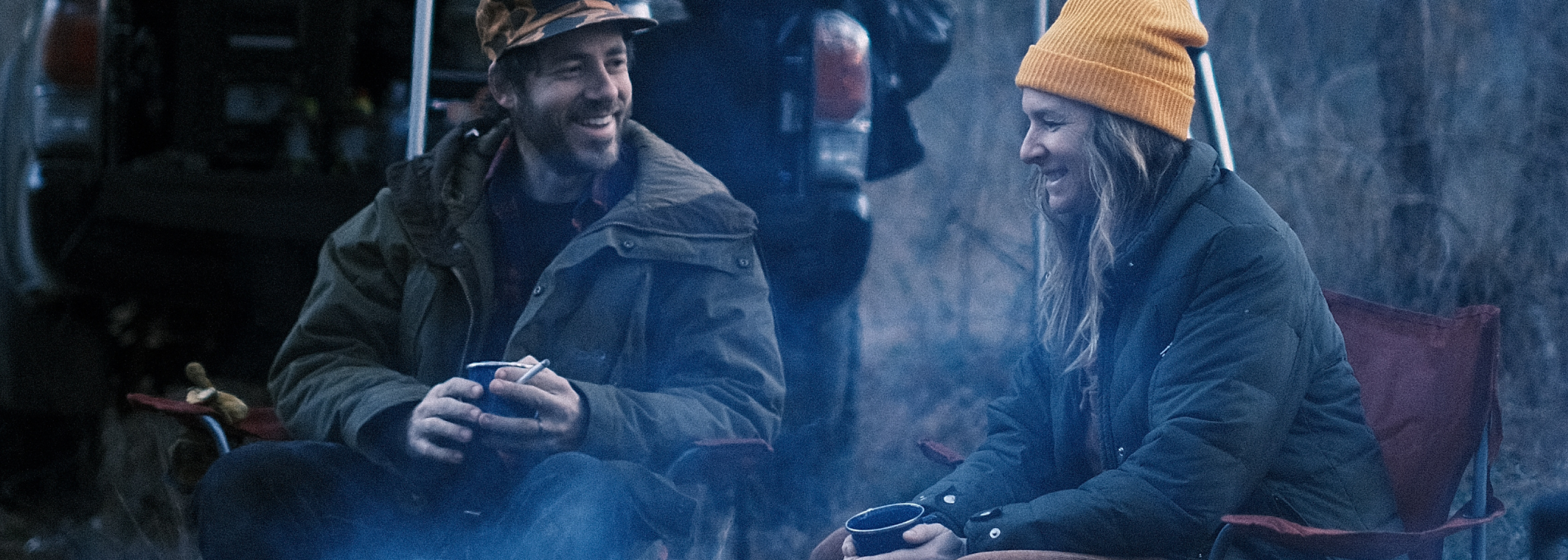 Man and Woman Camping